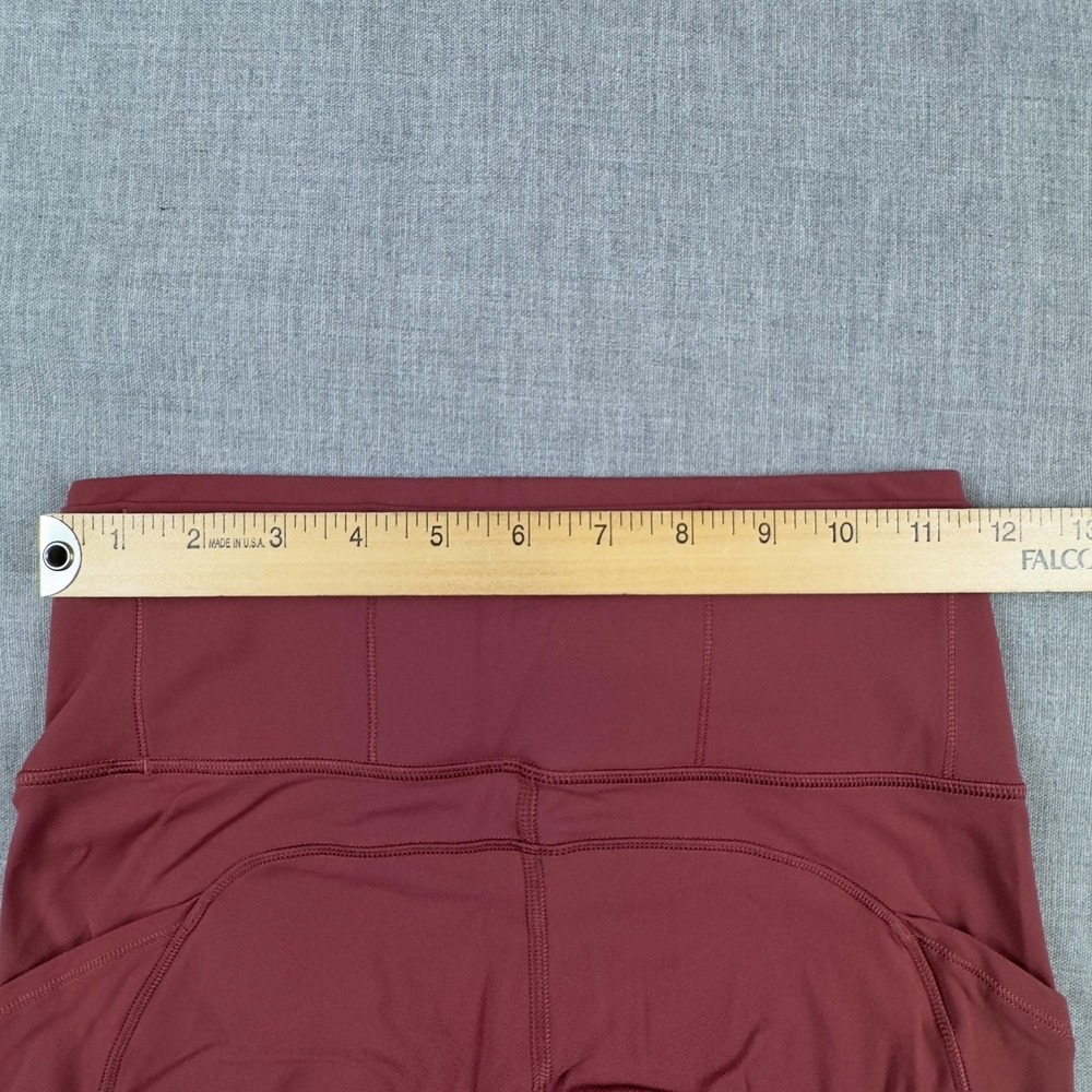 Lululemon Pants Womens 4 High Rise Yoga Leggings Pockets Workout Athletic Gym - Picture 5 of 9